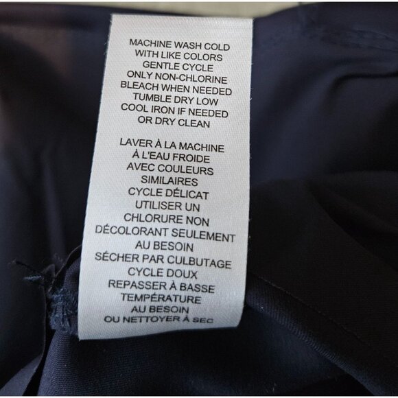 Elie Tahari Womens XS Blue Flat Front High Waist Wide-Leg Pants Careerwear - Picture 11 of 11